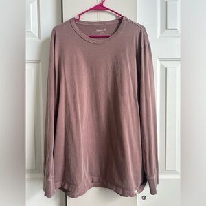 Madewell Mauve Long Sleeve Tee XXL 100% Cotton